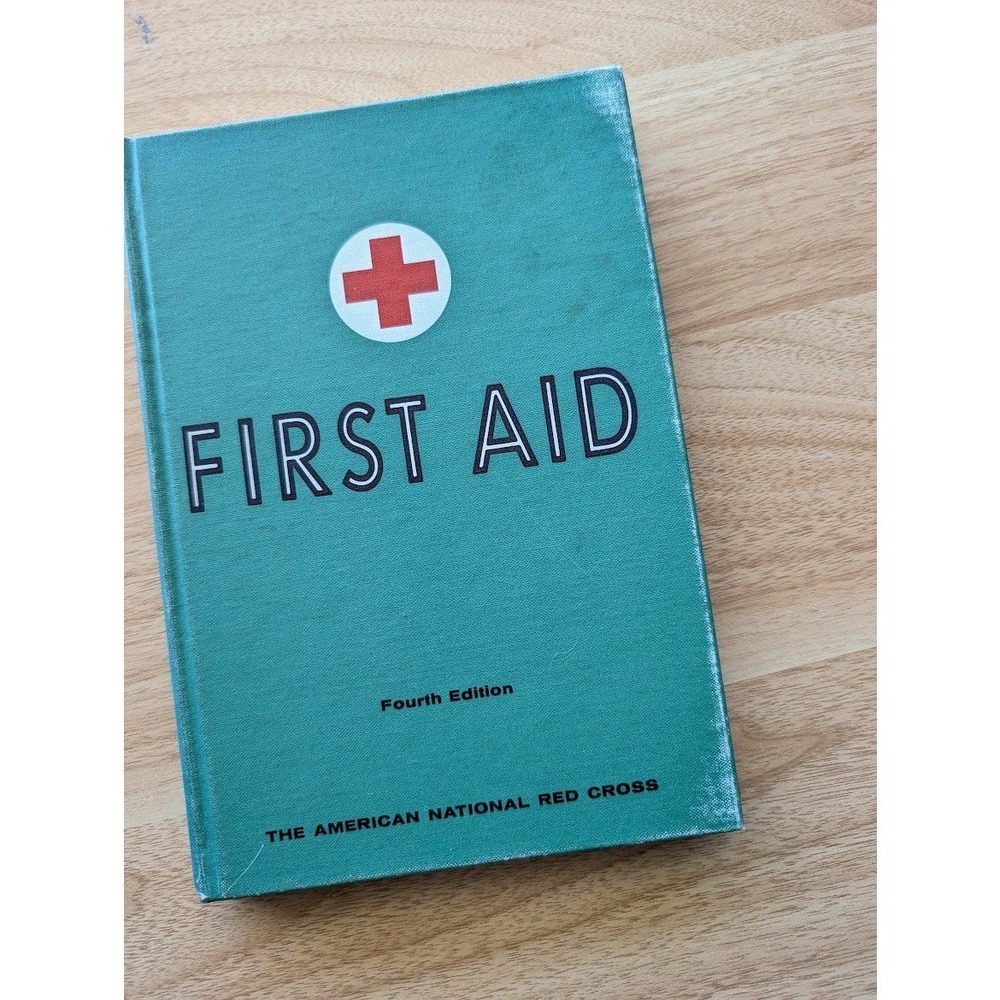 Vintage 1957 American Red Cross First Aid Textbook Fourth Edition Hardcover Book - Picture 2 of 4
